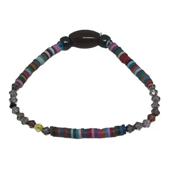 Football Fan Friendship Unique Tiny Heishi Beads Handmade Bracelets Multi Color - Picture 5 of 6